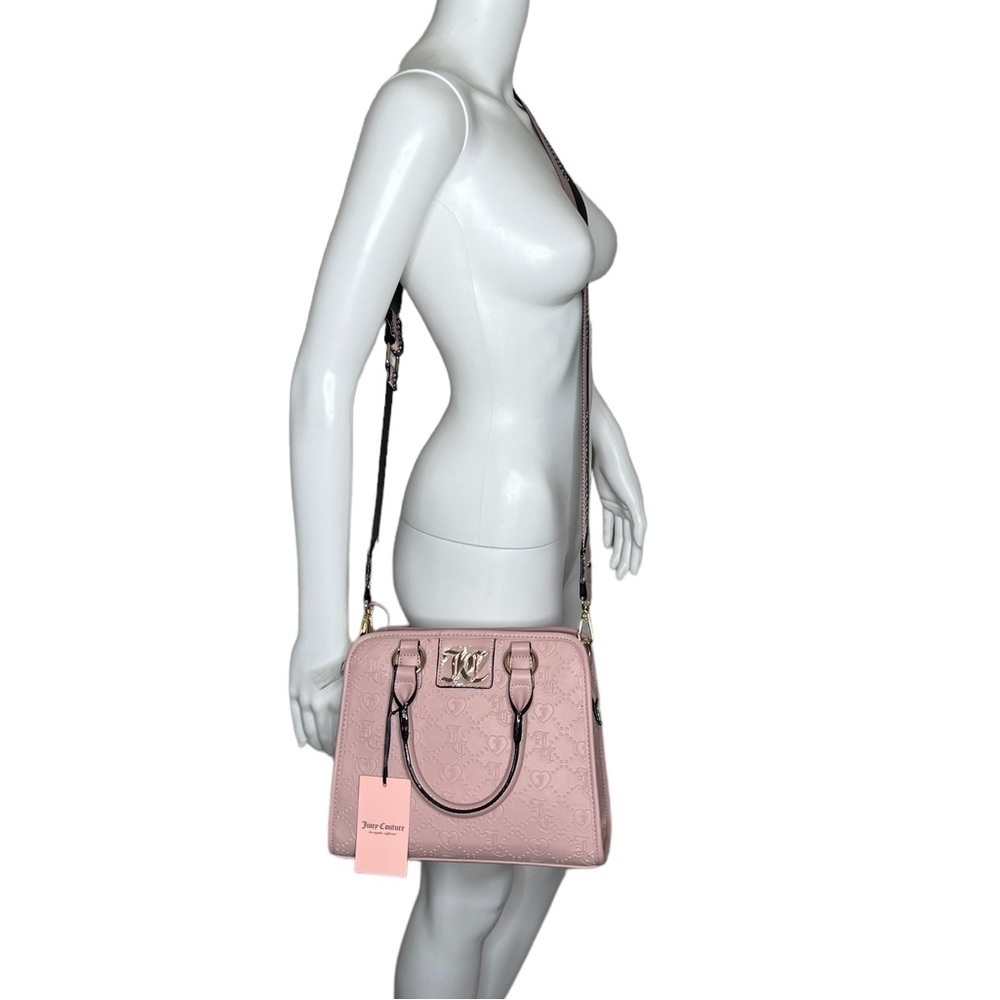 Juicy Couture Dusty Blush Charm Sure Satchel With Matching Wallet - Picture 4 of 17